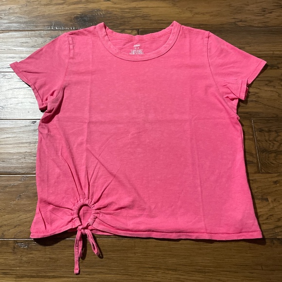 aerie keyhole T shirt bright pink size small - Picture 1 of 10